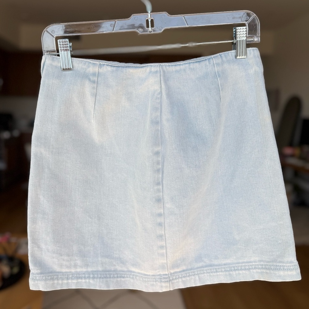 PacSun Light Denim Mini Skirt